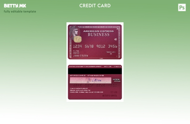 Модерен стил USA BB&T Corp. Шаблон за картичка за деловна слива за банка amex